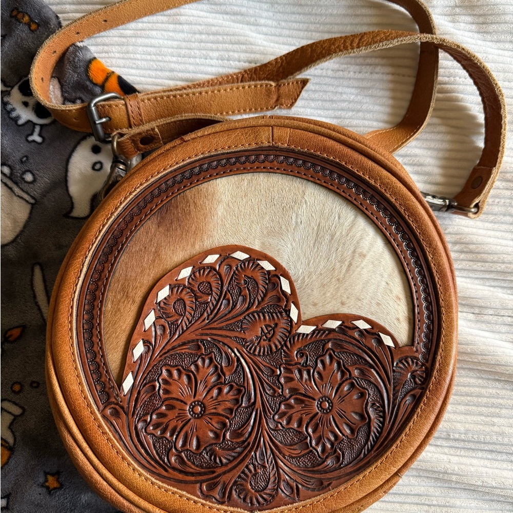 American Darling Brown and Tan Leather Bag